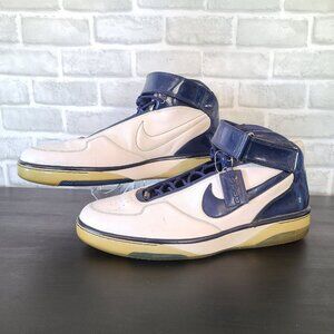 Mens Nike Air Force 25 White Blue Sz 17 Shoes 315015-142